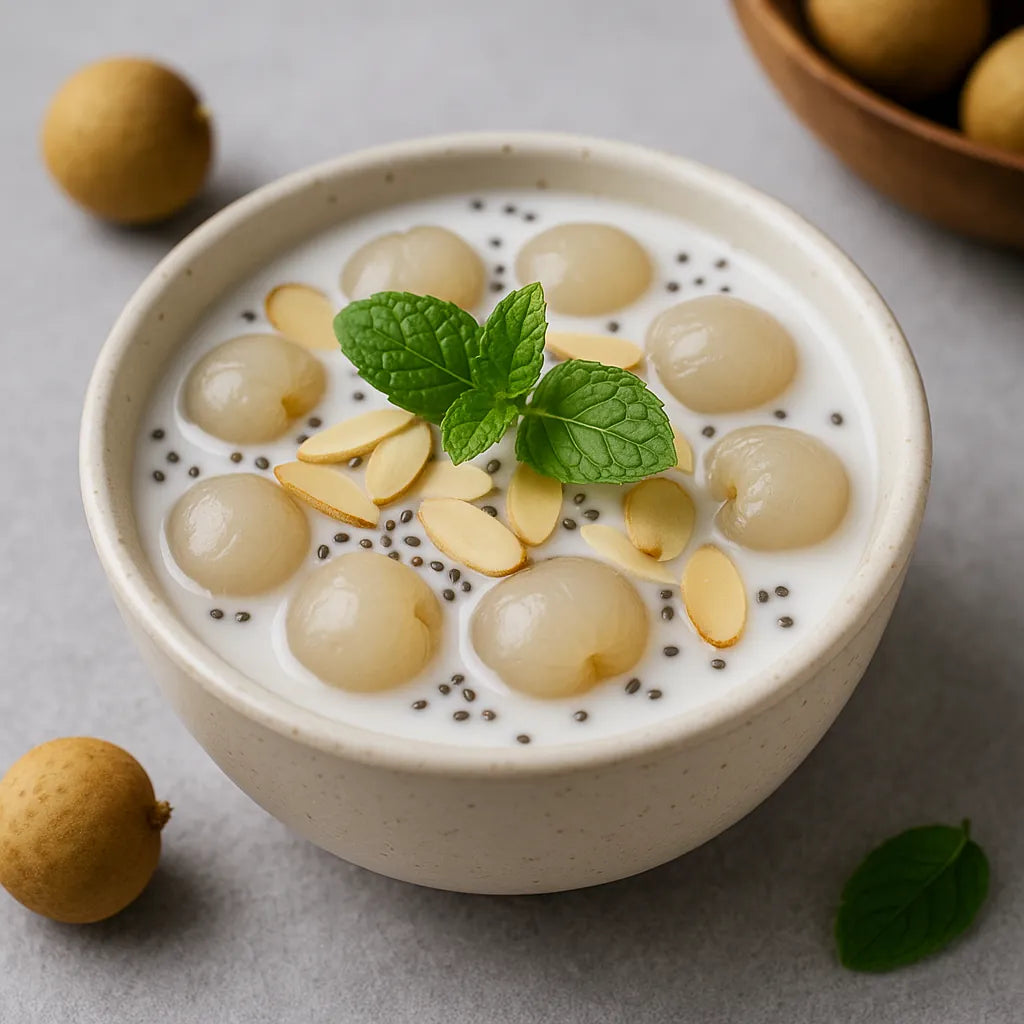 Longan ile hafif sütlü tatlı tarifi (asya usulü)